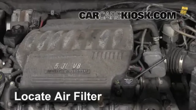 2007 Chevrolet Impala SS 5.3L V8 Filtro de aire (motor) Cambio